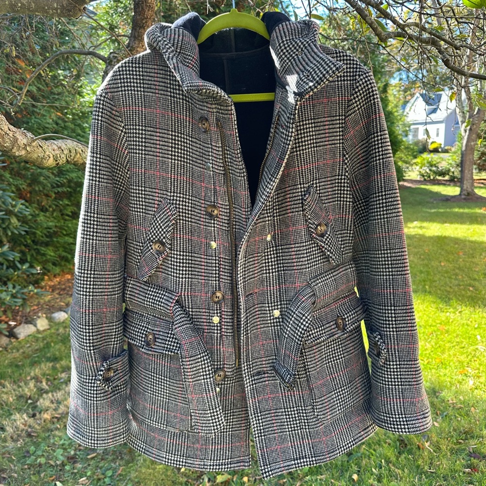 Equipe ‘70 Heavy Fleece Plaid Jacket 48 M